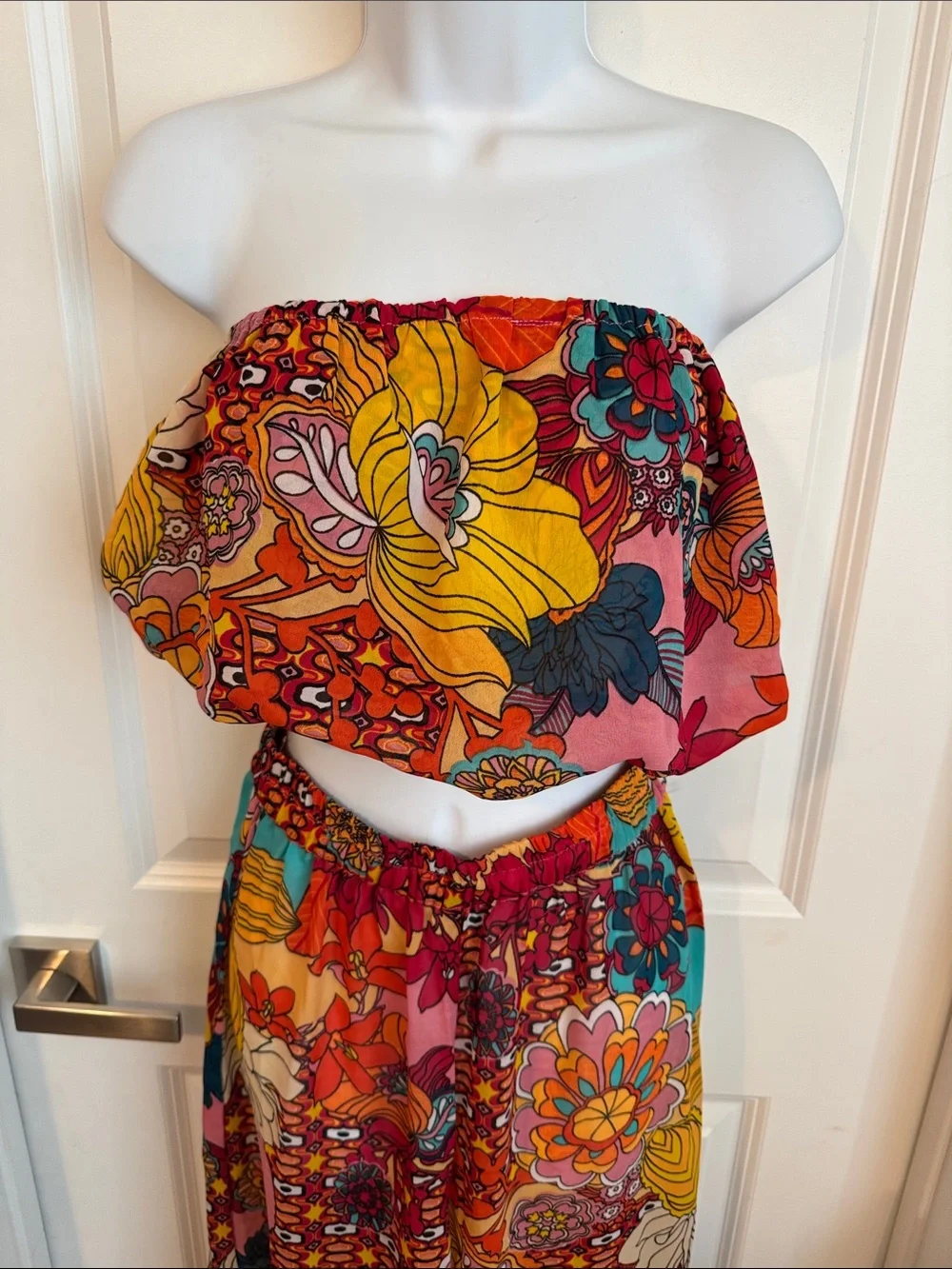Floral Wide Leg Jumpsuit - Multicolor - Picture 2 of 13